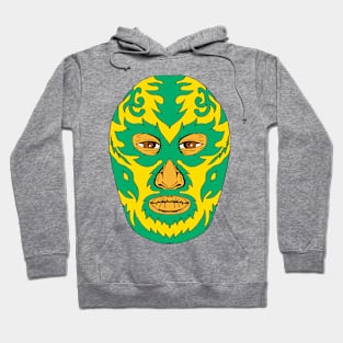 Luchador Mask Flame Fire Bolt Drawing Hoodie